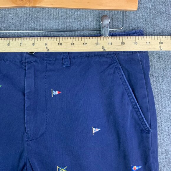 Polo Ralph Lauren Short Mens Sz 33 Nautical Flags Knots All Over Embroidered - Picture 5 of 10